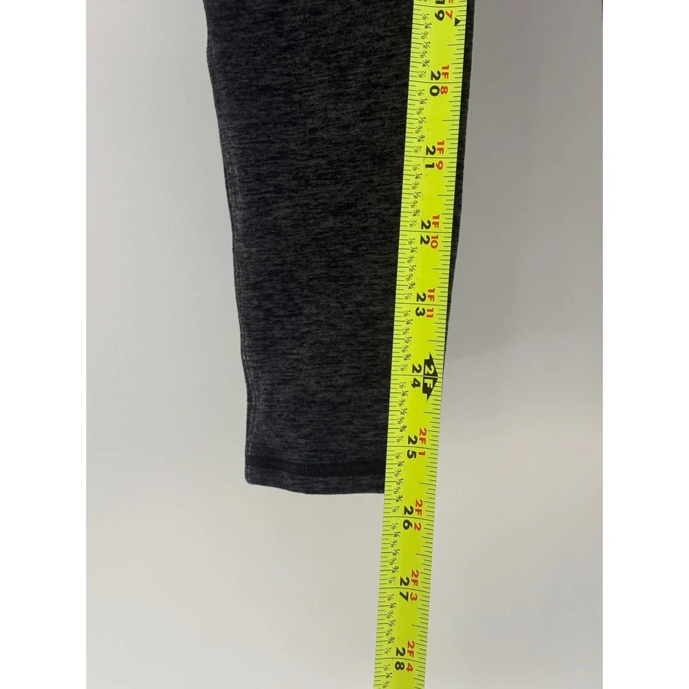 Alo Leggings Revel Fleece Lined Women Size XS Black Gray High‎ Rise